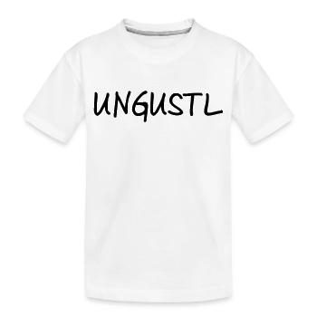 Ungustl – Wiener Dialekt - Kinder Premium Bio T-Shirt - Weiß - Vorne