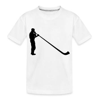 Alphorn Alpenhorn instrument de musique en laiton - T-shirt bio Premium Enfant - blanc - Devant