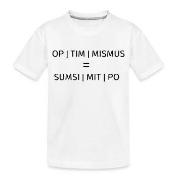 optimisme - T-shirt bio Premium Enfant - blanc - Devant