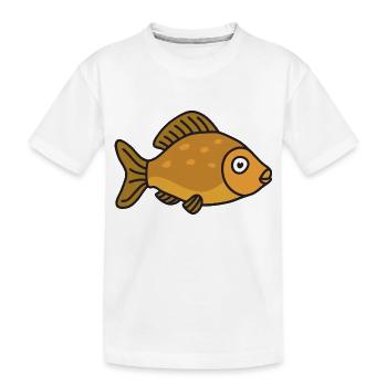 Pêche au poisson carpe - T-shirt bio Premium Enfant - blanc - Devant