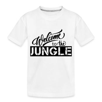 welcome to the jungle - Kids' Premium Organic T-Shirt - white - Front