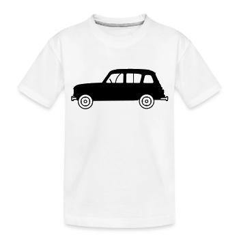 Youngtimer 4L profil - T-shirt bio Premium Enfant - blanc - Devant