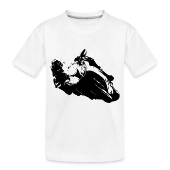 Kawasaki-Ninja-Fan - Kinder Premium Bio T-Shirt - Weiß - Vorne