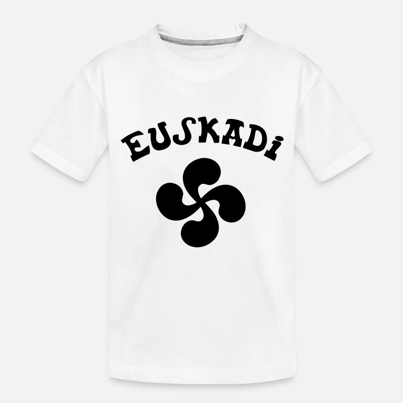 Euskadi croix Basque - T-shirt bio Premium Enfant - blanc