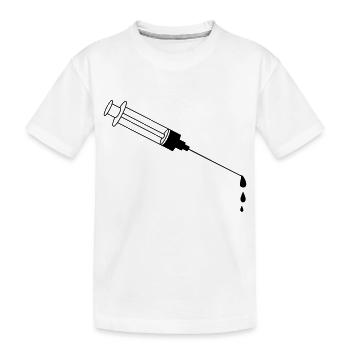 Blood Syringe - Kinder Premium Bio T-Shirt - Weiß - Vorne