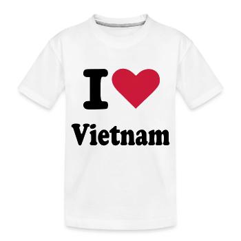 Vietnam - Kinder Premium Bio T-Shirt - Weiß - Vorne