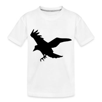 Rabe - Kinder Premium Bio T-Shirt - Weiß - Vorne