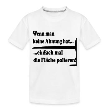 Polishing - Kids' Premium Organic T-Shirt - white - Front