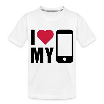Love Handy - Kinder Premium Bio T-Shirt - Weiß - Vorne