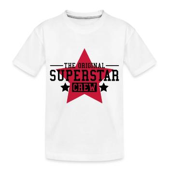 original_superstar_crew_zy2 - Kinder Premium Bio T-Shirt - Weiß - Vorne