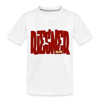 Riesneralm - Steiermark - Kinder Premium Bio T-Shirt - Weiß - Vorne