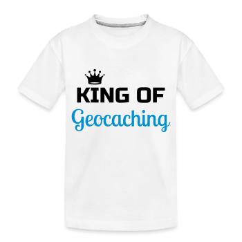 Geocaching / Geocacher / Kompass / Wald - Kinder Premium Bio T-Shirt - Weiß - Vorne