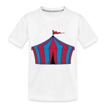 tente de cirque - T-shirt bio Premium Enfant - blanc - Devant