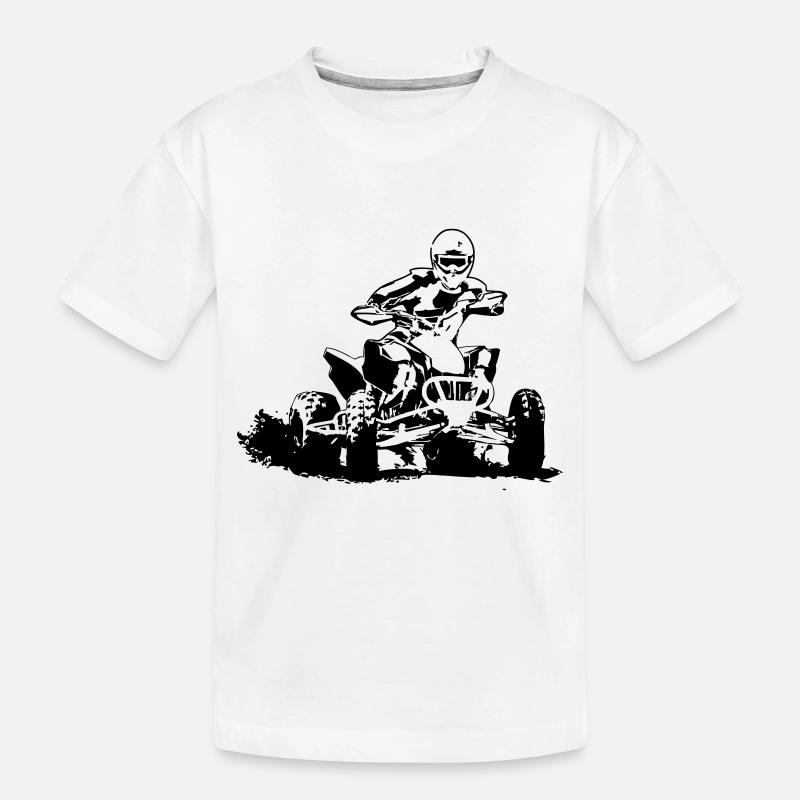 Quad - Kinder Premium Bio T-Shirt - Weiß