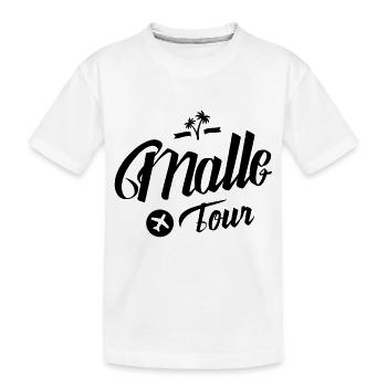 malle tour - Kinder Premium Bio T-Shirt - Weiß - Vorne