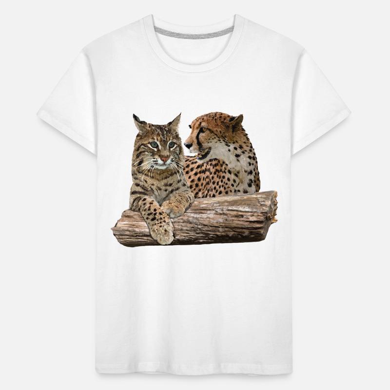 Lynx et guépard T-shirt bio Premium Enfant