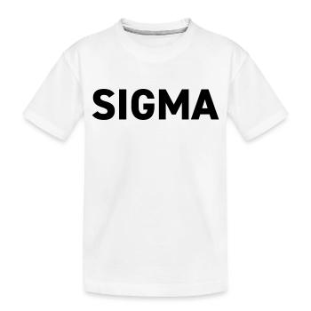 Sigma Dark Pack Rank - Kinder Premium Bio T-Shirt - Weiß - Vorne