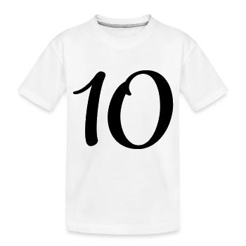 10 - Kids' Premium Organic T-Shirt - white - Front