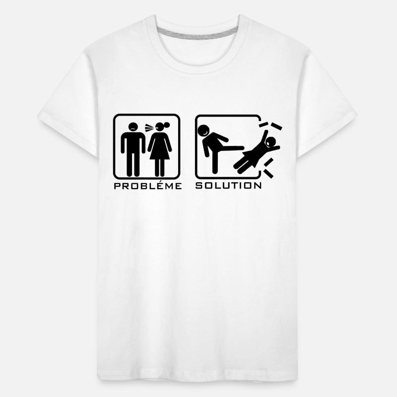 Problème, solution T-shirt bio Premium Enfant