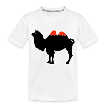 Silhouette de chameau - T-shirt bio Premium Enfant - blanc - Devant
