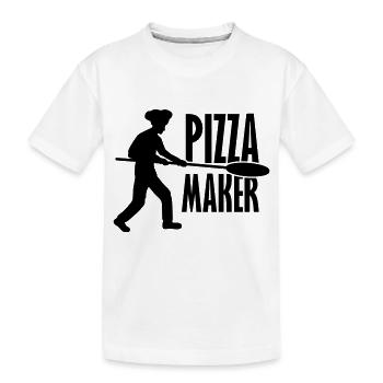 Pizza Pusher Pizza Maker - T-shirt bio Premium Enfant - blanc - Devant