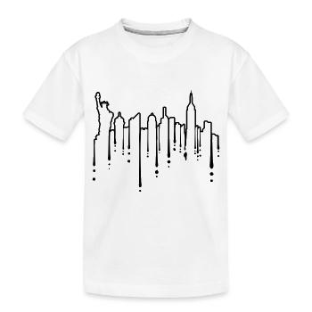 Laisse tomber la statue de la liberté NYC - T-shirt bio Premium Enfant - blanc - Devant