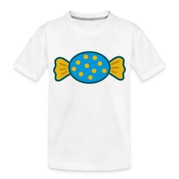 Candy Sweets - Kids' Premium Organic T-Shirt - white - Front