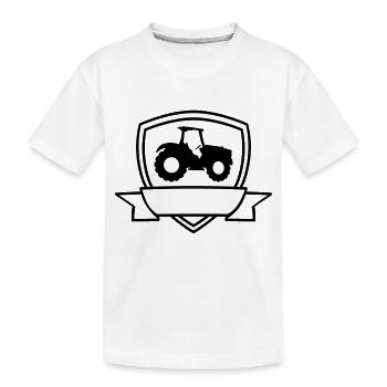 Tracteur Banner Shield - T-shirt bio Premium Enfant - blanc - Devant
