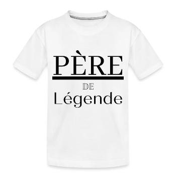 Père de légende - T-shirt bio Premium Enfant - blanc - Devant