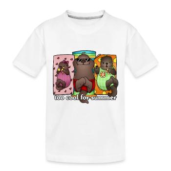 Tazz Talks | Trop frais pour l’été - T-shirt bio Premium Enfant - blanc - Devant