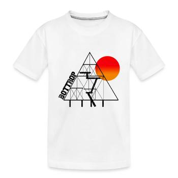 Bottrop Tétraèdre Coucher de soleil - T-shirt bio Premium Enfant - blanc - Devant