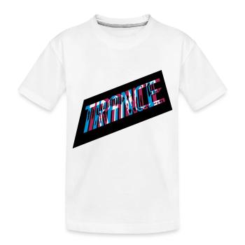 Conception de transe d’effets 3D - T-shirt bio Premium Enfant - blanc - Devant
