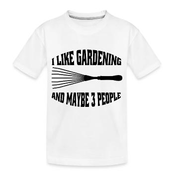 Jardin Hobby Jardinier Cadeau Jardinier Verger - T-shirt bio Premium Enfant - blanc - Devant
