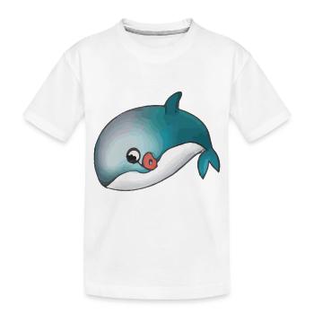 Whale Dolphin Sea Idée cadeau - T-shirt bio Premium Enfant - blanc - Devant
