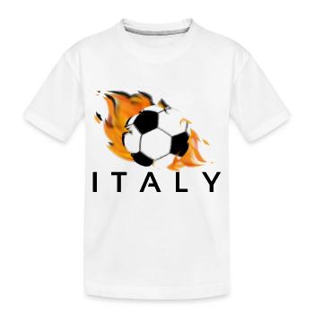 Italy - Kids' Premium Organic T-Shirt - white - Front