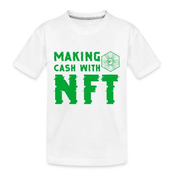 Making cash with NFT - T-shirt bio Premium Enfant - blanc - Devant