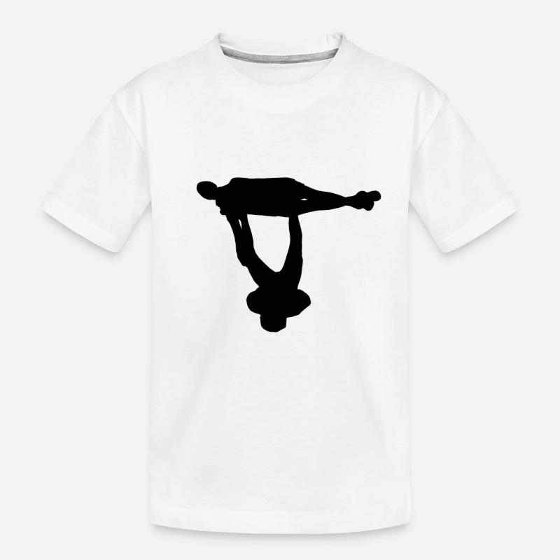 AcroYoga - Vishnus Couch - Kinder Premium Bio T-Shirt - Weiß