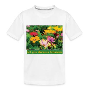 Fleur - T-shirt bio Premium Enfant - blanc - Devant