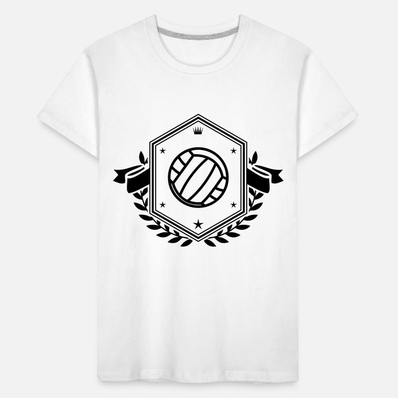 Volleyball Crest Kids' Premium Organic T-Shirt
