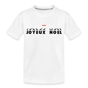 Joyeux Noël - T-shirt bio Premium Enfant - blanc - Devant