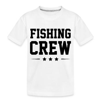 Fishing Crew - Kinder Premium Bio T-Shirt - Weiß - Vorne