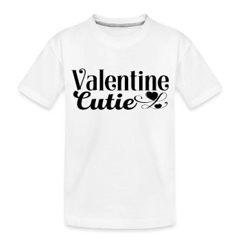 Valentine Cutie - Kinder Premium Bio T-Shirt - Weiß - Vorne