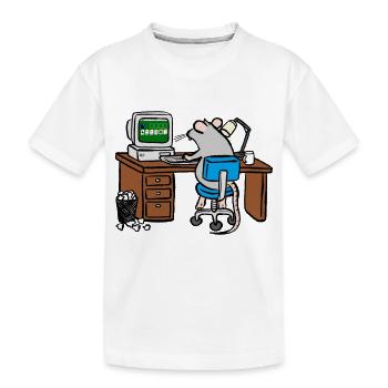 Working hard - Kids' Premium Organic T-Shirt - white - Front
