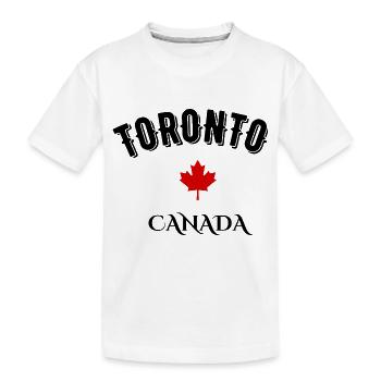 Toronto Kanada - Kinder Premium Bio T-Shirt - Weiß - Vorne