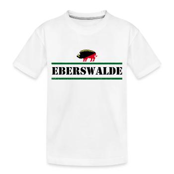 Eberswalde - Kinder Premium Bio T-Shirt - Weiß - Vorne