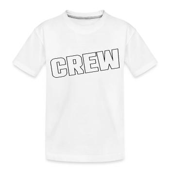 Crew - Kinder Premium Bio T-Shirt - Weiß - Vorne