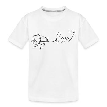 Amour - T-shirt bio Premium Enfant - blanc - Devant