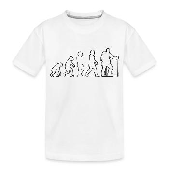 Wandern Bergwanderer Wanderung Bergwandern - Kinder Premium Bio T-Shirt - Weiß - Vorne
