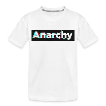 Box logo Anarchy - Kids' Premium Organic T-Shirt - white - Front