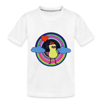 Peanut Dream Nut Kids Good Night Rainbow - T-shirt bio Premium Enfant - blanc - Devant